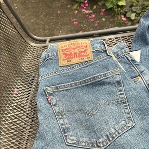 Levi's 505 Blue Straight Jeans Classic Style 32 32